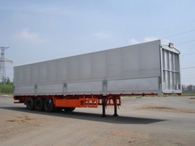 14.5米翼开启厢式车/三桥半挂飞翼车